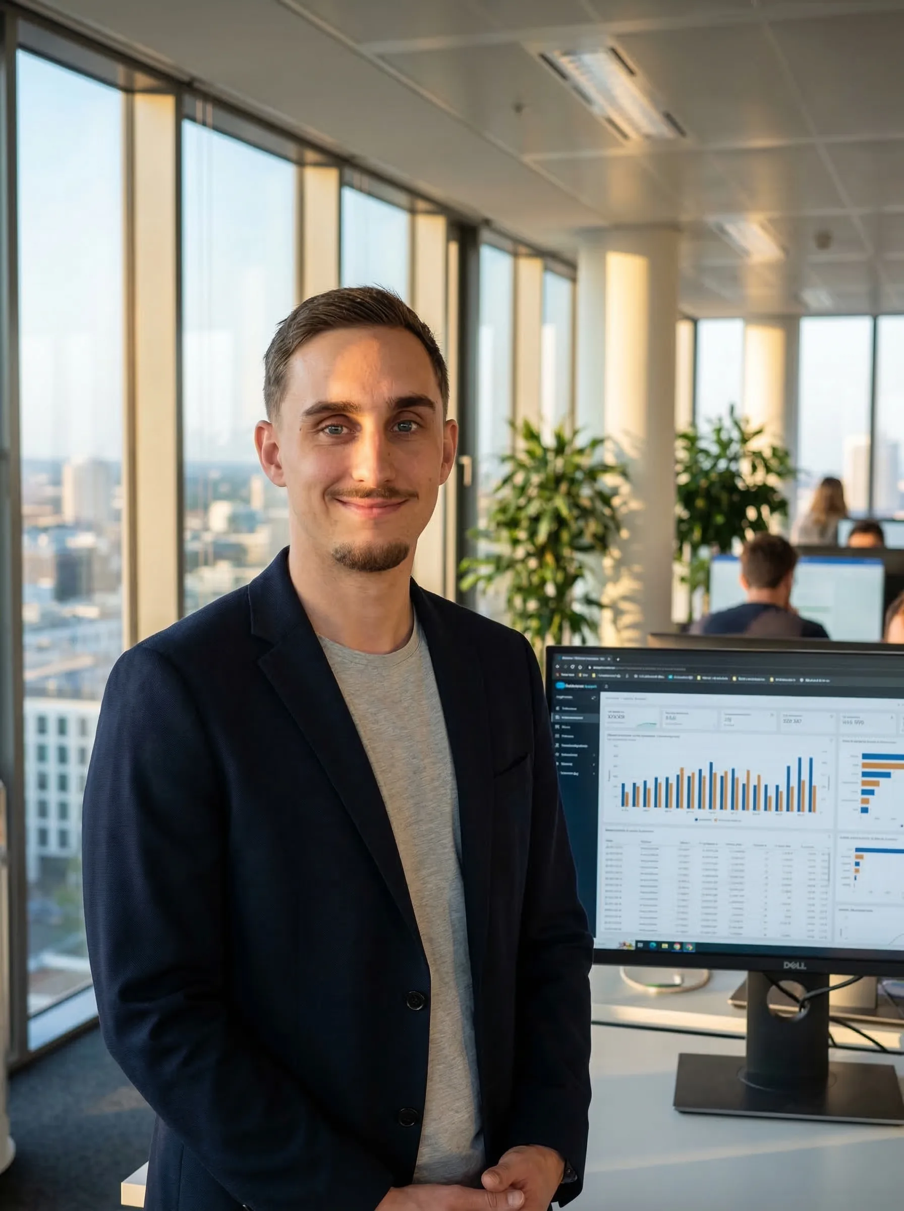 Luis Gravestein presenting strategy