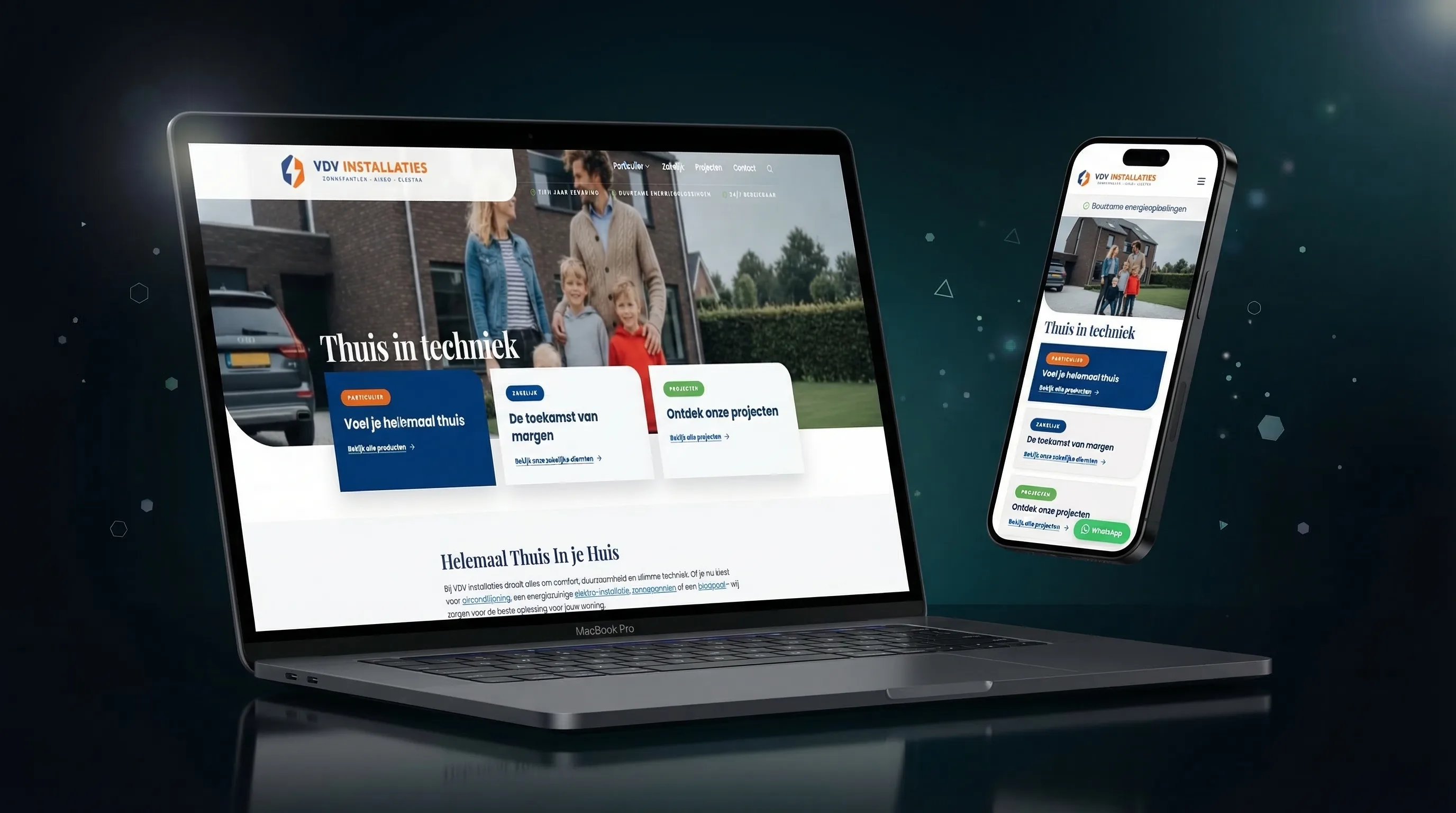 VDV Installaties website